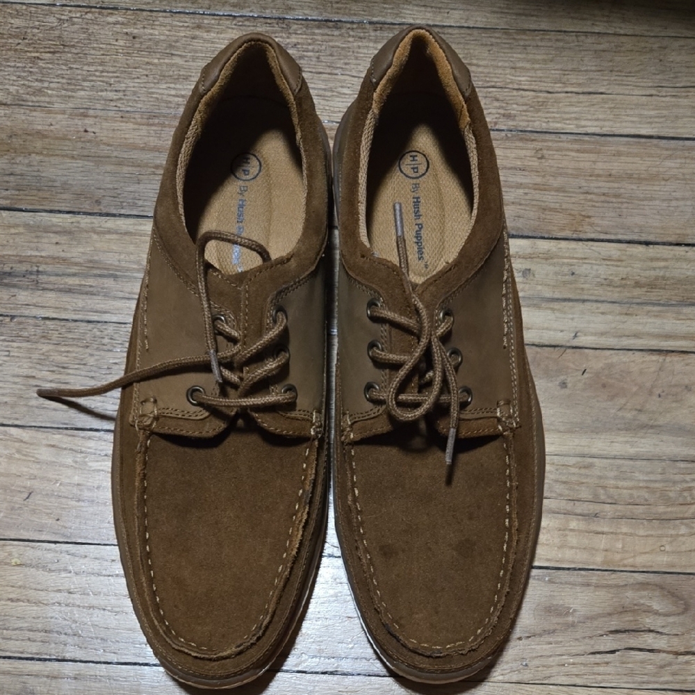 Hush Puppies Brown Oxford Shoes Classic Design